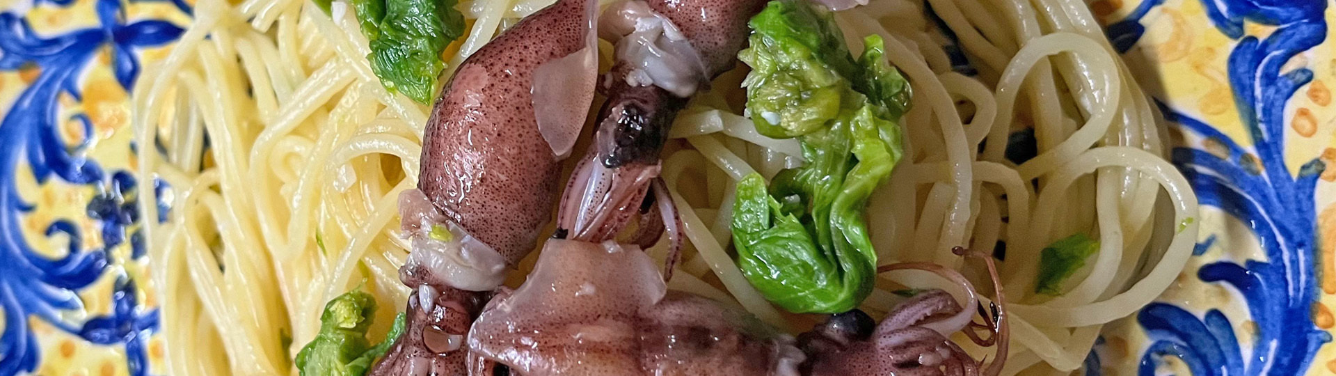 ほたるいかとフキノトウのスパゲティ